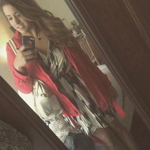 Black and white long sleeved dress